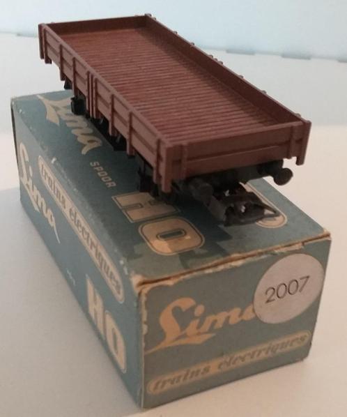 LIMA HO - FLATBEDWAGEN MET LAGE ZIJKANTEN, Hobby en Vrije tijd, Modeltreinen | H0, Nieuw, Wagon, Lima, Ophalen of Verzenden