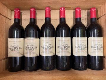 6 x rode wijn van Pauillac Château Haut-Bages Averous 1993 beschikbaar voor biedingen