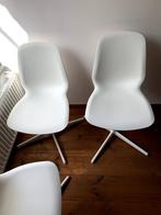 6 Witte Stoelen, Huis en Inrichting, Vijf, Zes of meer stoelen, Metaal, Wit, Zo goed als nieuw