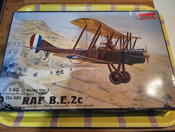 RAF B.E.2c 1/48 Roden, Hobby en Vrije tijd, Modelbouw | Vliegtuigen en Helikopters, Zo goed als nieuw, Vliegtuig, Groter dan 1:72