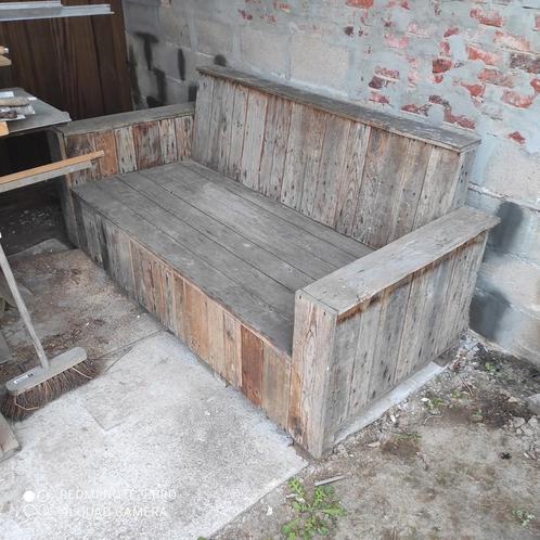Tuinbank recuperatiehout, Tuin en Terras, Tuinsets en Loungesets, Gebruikt, Bank, Ophalen