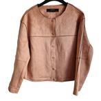 outerwear vest zalmrose van zara maat L, Comme neuf, Zara, Rose, Taille 42/44 (L)