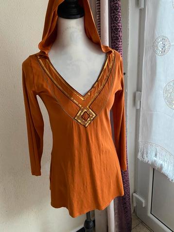 Blouse avec capuche et broderie perlée Mor Mavi, Enlèvement ou Envoi
