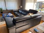 Lederen hoekzetel, Ophalen, Zo goed als nieuw, Leer, Modern