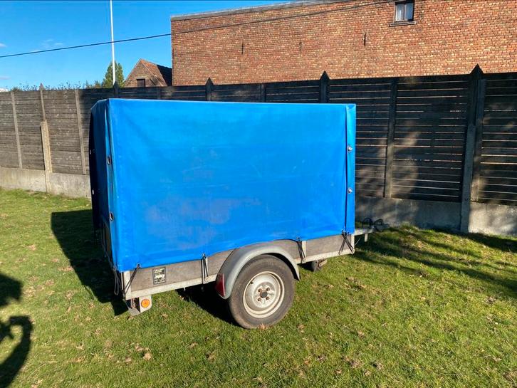 Niet geremde aangangwagen enkel as 750kg, Auto diversen, Aanhangers en Bagagewagens, Gebruikt, Ophalen