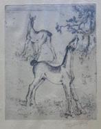 FRANS VAN GIEL / VEULENS / ZW-W ETS / 38x33cm / KADER / SIG, Antiek en Kunst, Kunst | Etsen en Gravures, Ophalen of Verzenden