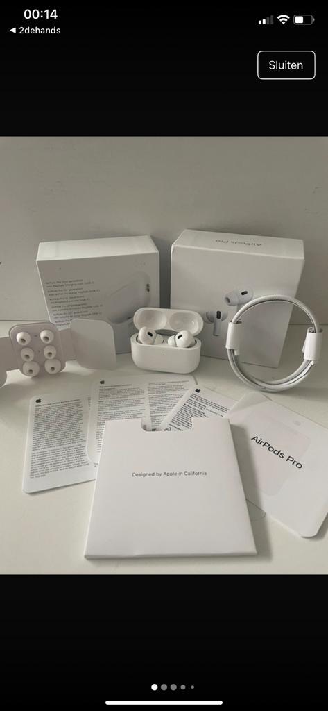AirPods Pro 2, Telecommunicatie, Mobiele telefoons | Oordopjes, Zo goed als nieuw, In oorschelp (earbud), Bluetooth, Ophalen