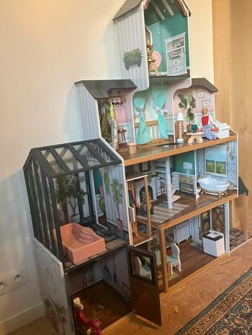 Groot poppenhuis hout barbiehuis kidkraft beschikbaar voor biedingen