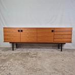 Vintage jaren 60 - 70 sideboard, wandmeubel, notenhout, Ophalen, Gebruikt, Retro, tv meubel, tv kast, pastoe, braakman, 200 cm of meer
