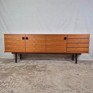 Vintage jaren 60 - 70 sideboard, wandmeubel, notenhout beschikbaar voor biedingen
