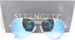 NIEUW Serengeti zonnebril Carrara 8547 zilver glans frame 59, Nieuw, Overige merken, Ophalen of Verzenden, Zonnebril