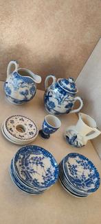 Thee servies servies porselein Delfts blauw set, Antiek en Kunst, Ophalen of Verzenden