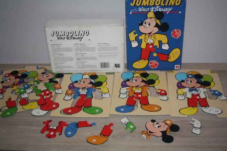 Walt Disney , Jumbolino , zonder dobbelstenen , onvolledig, Verzamelen, Disney, Gebruikt, Overige typen, Mickey Mouse, Ophalen of Verzenden