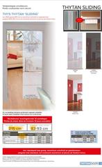 Thys thytan sliding door 215x83, Doe-het-zelf en Bouw, Nieuw, Glas, Schuifdeur, 80 tot 100 cm