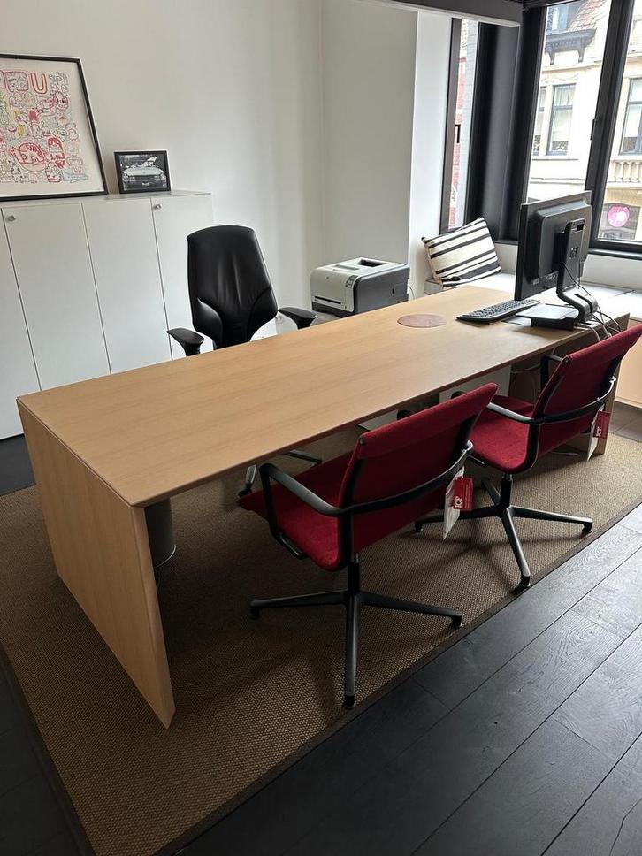 Fantoni Multipliceo bureau eik fineer - perfect, Huis en Inrichting, Bureaus, Zo goed als nieuw, Bureau, Ophalen