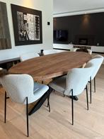 Table ovale en bois moderne et authentique, Maison & Meubles, Tables | Tables à manger, Comme neuf, 100 à 150 cm, Ovale, 200 cm ou plus