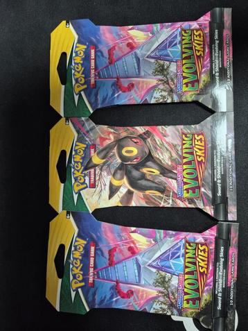 3 Blisters Pokemon Evolving Skies, Enlèvement, Neuf, Booster