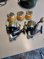 2 moulins axeon + 3 bobines de rechange, Watersport en Boten, Hengelsport | Zeevissen, Ophalen, Gebruikt