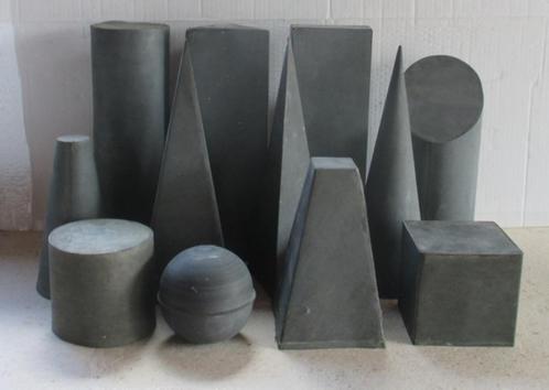 antieke geometrische modellen vormen wiskunde in zink, Antiek en Kunst, Curiosa en Brocante, Verzenden