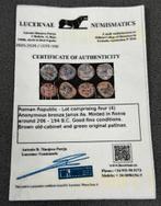Romeinse coins 4x Janus As Munten 206-194 BC + certificaat, Ophalen of Verzenden, Italië, Setje