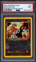 Entei Reverse Holo [Movie Promo] PSA 9 #34 Black Star Promo, Hobby en Vrije tijd, Verzamelkaartspellen | Pokémon, Ophalen of Verzenden