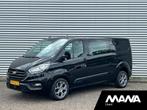 Ford Transit Custom 320 2.0TDCI 130PK L2H1 Automaat Trend DC, Auto's, 4 cilinders, Zwart, Diesel, 131 pk