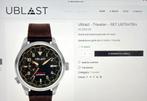 Stoer Automatisch Herenhorloge NIEUW, In prijs verlaagd., Overige merken, Leer, Staal, Polshorloge