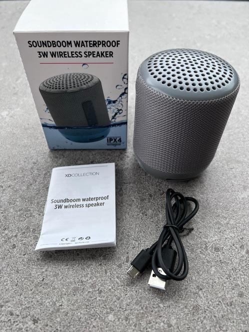 Soundboom IPX4 waterdichte 3W bluetooth speaker, TV, Hi-fi & Vidéo, Enceintes, Neuf, Haut-parleur central, Moins de 60 watts, Autres marques
