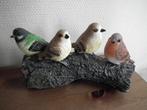 Décoration jardin  "4 oiseaux sur une branche "  (Nouveau), Animal, Autres matériaux, Envoi, Neuf