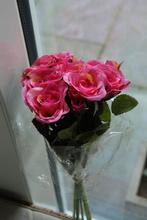 boeketje van 12 kunstroosjes, Ophalen of Verzenden, Nieuw, Binnen