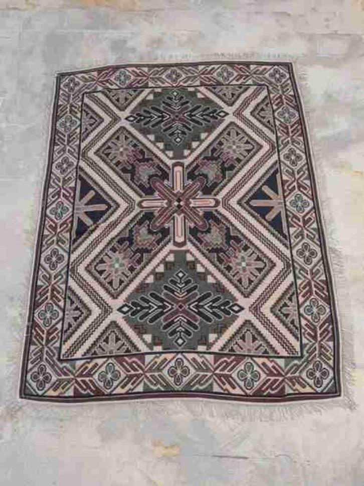 Azteken Foulard soepel kleed abstract 155/120, Huis en Inrichting, Woonaccessoires | Plaids en Woondekens, Gebruikt, Ophalen of Verzenden