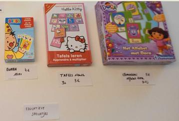 Cadeautip educatieve spelletjes: tafels, dora alfabet,puzzel beschikbaar voor biedingen