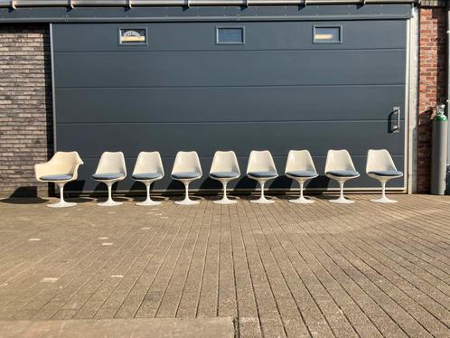 8-9x originele vintage Knoll Tulip chairs by Eero Saarinen, Huis en Inrichting, Stoelen, Ophalen of Verzenden