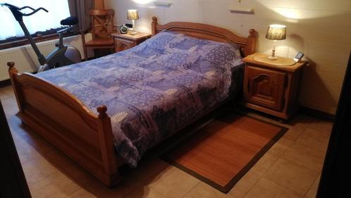 EIKENHOUTEN SLAAPKAMER, Huis en Inrichting, Slaapkamer | Complete slaapkamers, Zo goed als nieuw, Tweepersoons, Ophalen