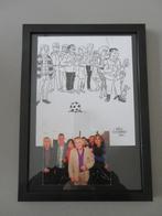 Hec Leemans FC De Kampioenen Kader + Tekening + Foto, Enlèvement ou Envoi, Comme neuf, TV, Autres types