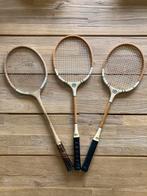 Retro badmintonrackets + pluimpjes, Sport en Fitness, Ophalen, Gebruikt, Racket