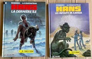 2 BD HANS de Rosinski - éd Lombard - 1 EO - beschikbaar voor biedingen