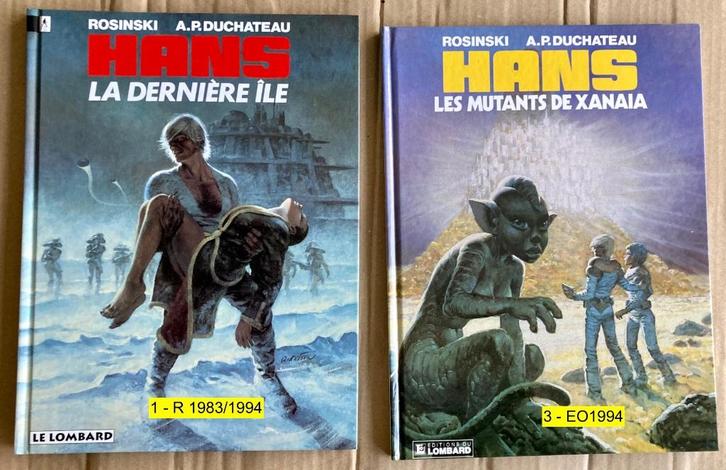 2 BD HANS de Rosinski - éd Lombard - 1 EO -, Boeken, Stripverhalen, Zo goed als nieuw, Meerdere stripboeken, Ophalen of Verzenden