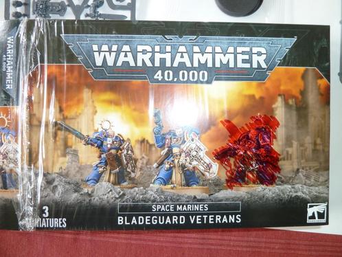 Warhammer40K SPACE MARINES BLADEGUARD VETERANS 2FIGS, Hobby & Loisirs créatifs, Wargaming, Comme neuf, Warhammer 40000, Enlèvement