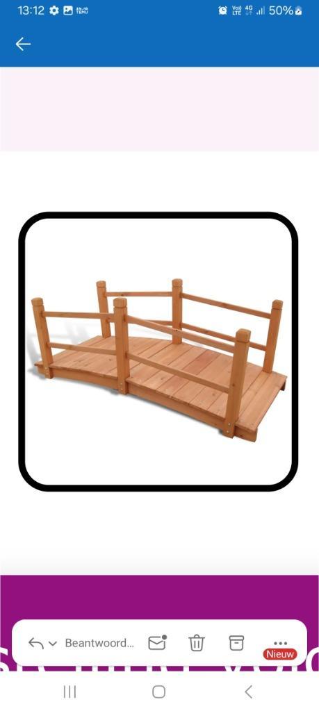 Tuinbrug - nieuw - nog in verpakking!, Tuin en Terras, Overige Tuin en Terras, Nieuw, Ophalen