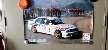 Affiche BMW E30 Fina Monte Carlo Duez, Enlèvement ou Envoi, Comme neuf