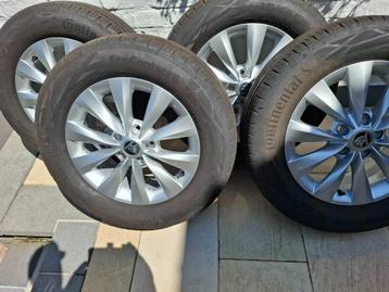 Alu velgen Skoda Karoq Continental EcoContact 215/60 R 16 V, Pneus et Jantes, 215 mm, 4 Saisons, 16 pouces