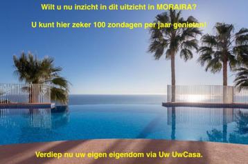 Uw eigen Penthouse in MORAIRA met 100 zondagen per jaar met beschikbaar voor biedingen