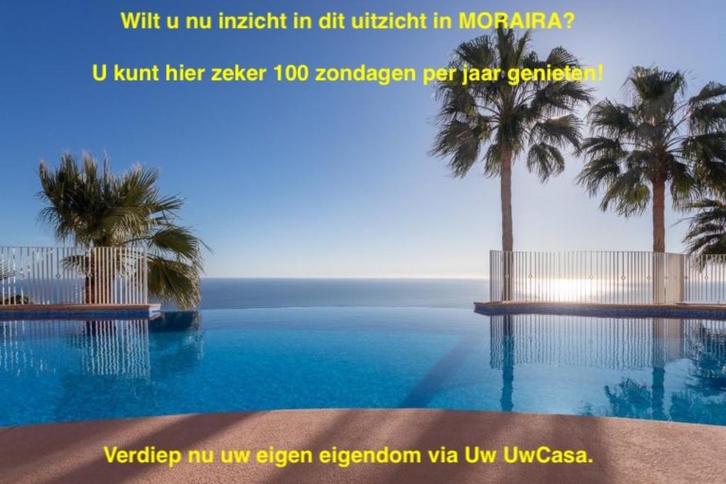 Uw eigen Penthouse in MORAIRA met 100 zondagen per jaar met, Immo, Buitenland, Spanje, Appartement, Dorp