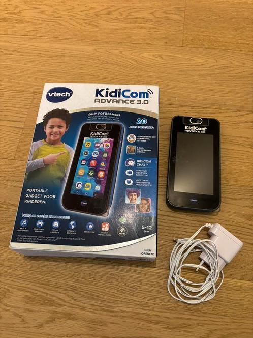 VTech KidiCom Advance 3.0 kinder telefoon blauw, Kinderen en Baby's, Speelgoed | Vtech, Gebruikt, Ophalen of Verzenden