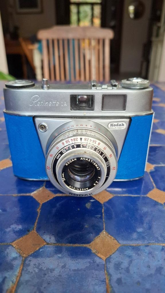 Kodak Retinette 1A - handgeschilderd, Verzamelen, Foto-apparatuur en Filmapparatuur, Fototoestel, 1940 tot 1960, Ophalen of Verzenden