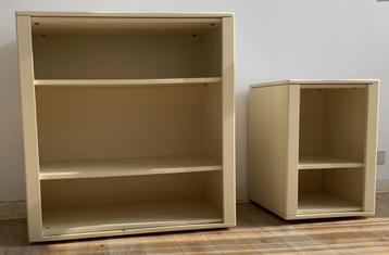 boekenkast nachtkastje hifi interlübke design beige