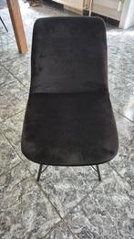 Zwarte design velvet stoelen., Ophalen, Zwart, Design, Zo goed als nieuw