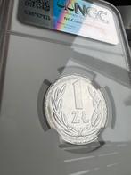 Polen 1 zloty 1977 NGC, Ophalen of Verzenden