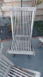 Klapstoelen hout, Tuin en Terras, Ophalen, Gebruikt, Hout